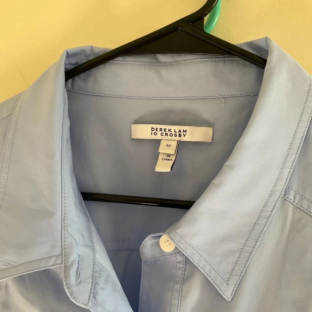 DEREK LAM 10 CROSBY LUMA SHIRTDRESS - Picture 4 of 5